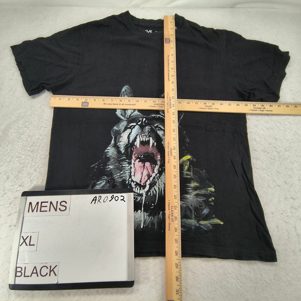 LRG Wolf Short Sleeve Crew Neck Graphic T-Shirt Mens Size Extra Large XL Black - Picture 5 of 9